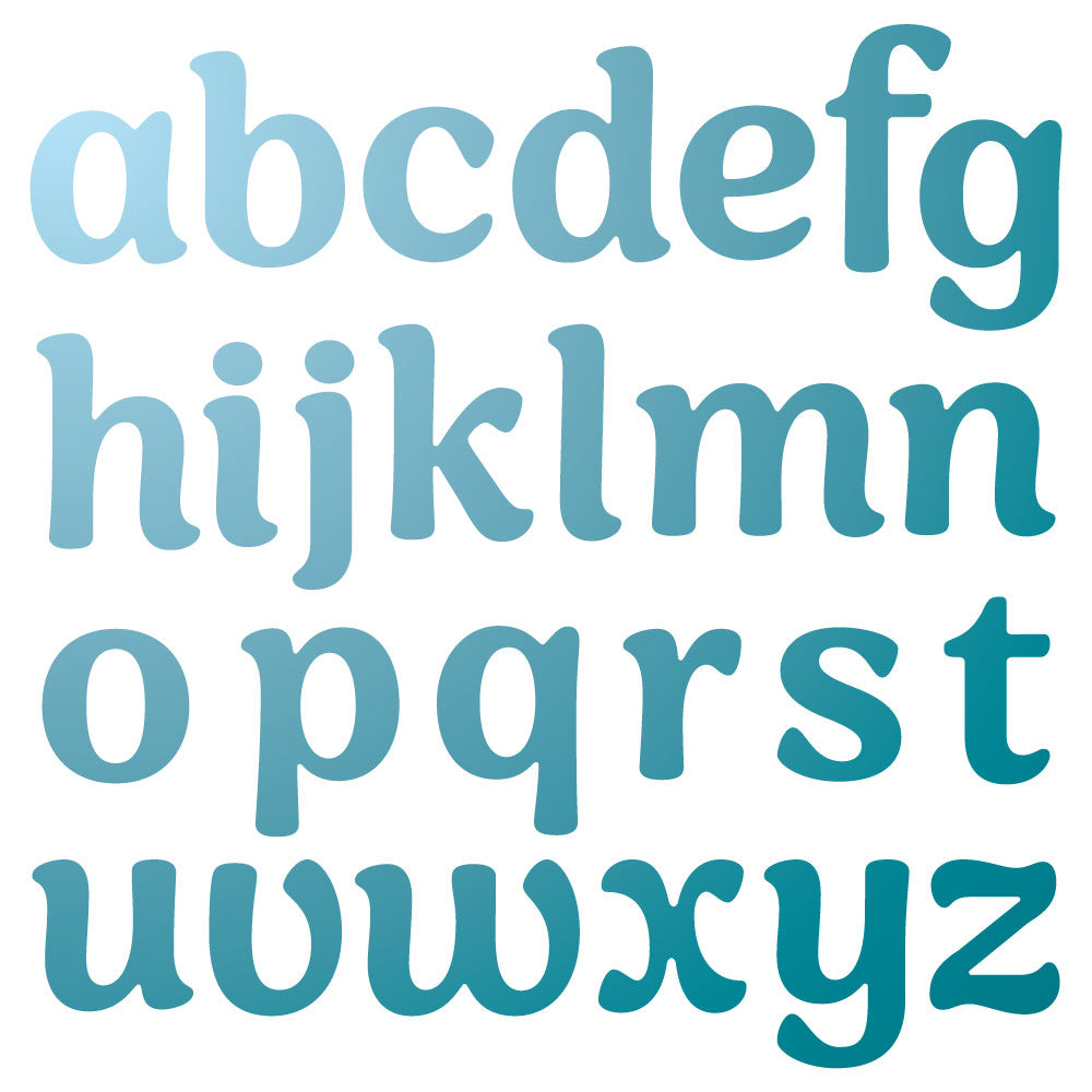 Honey Bee Playful Lowercase Alphabet Dies hbds-beeply