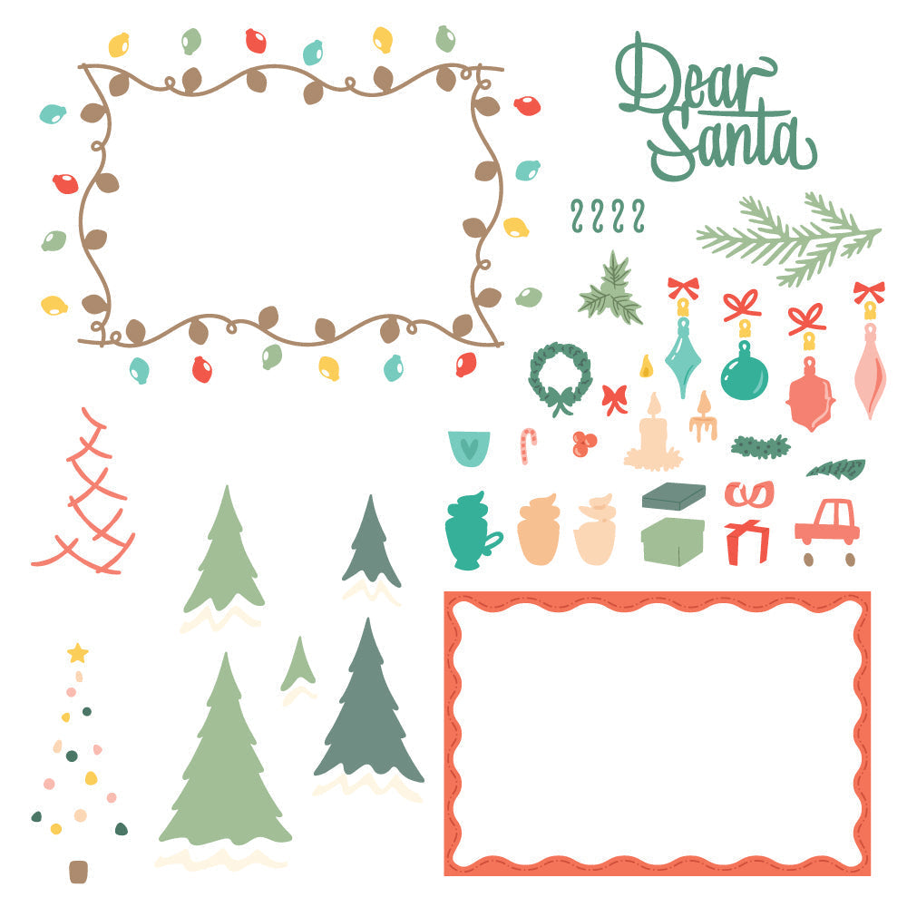 Honey Bee Postcard Holiday Add-On Dies hbds-pstchl Dear Santa