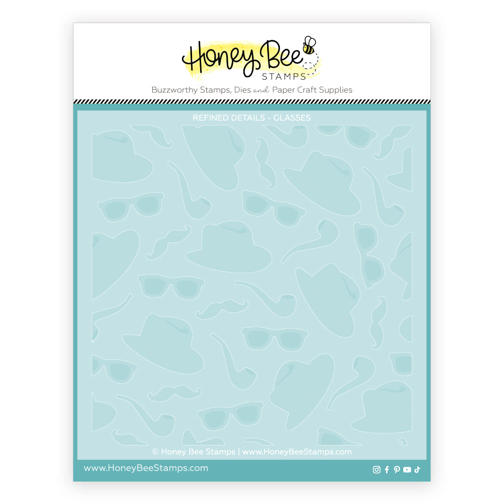Honey Bee Refined Details Stencils hbsl-174 Packaged