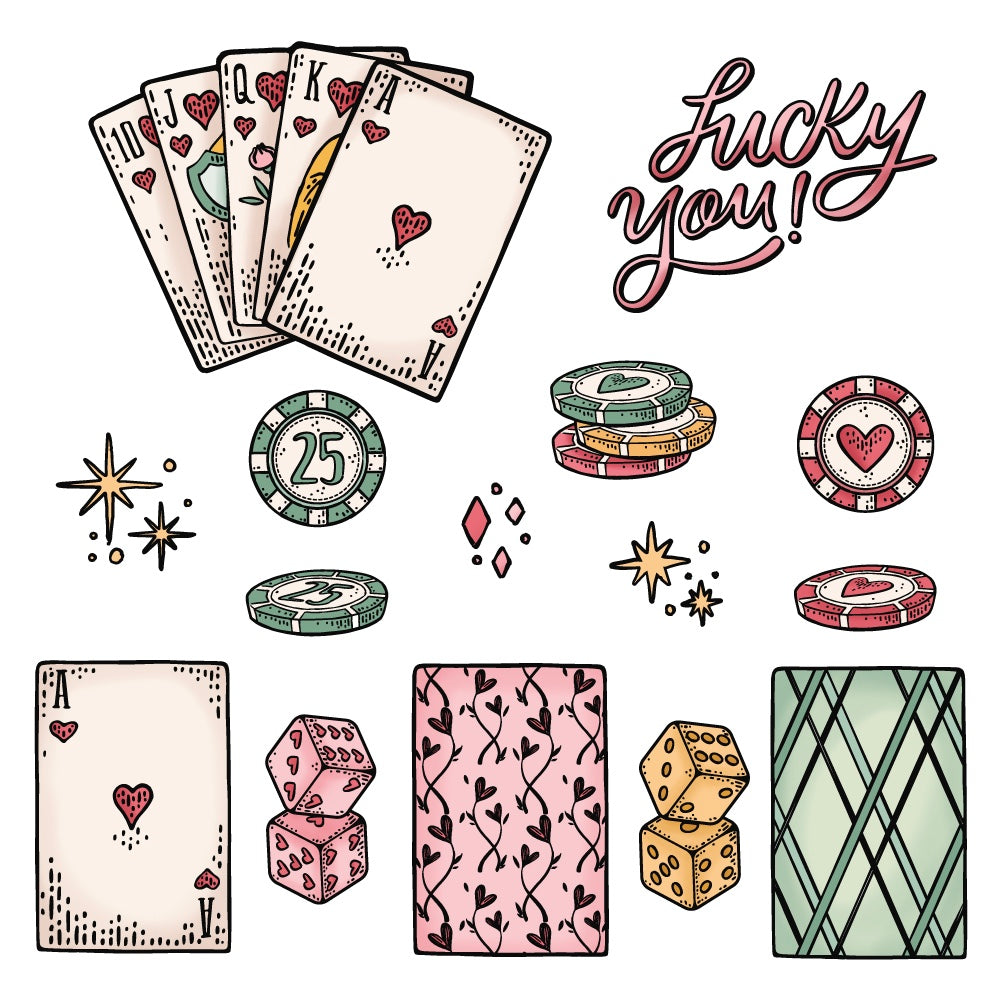 Honey Bee Royal Flush Cling Stamps hbst-631