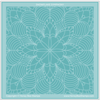Honey Bee Snowflake Symphony Background Stencil hbsl-173