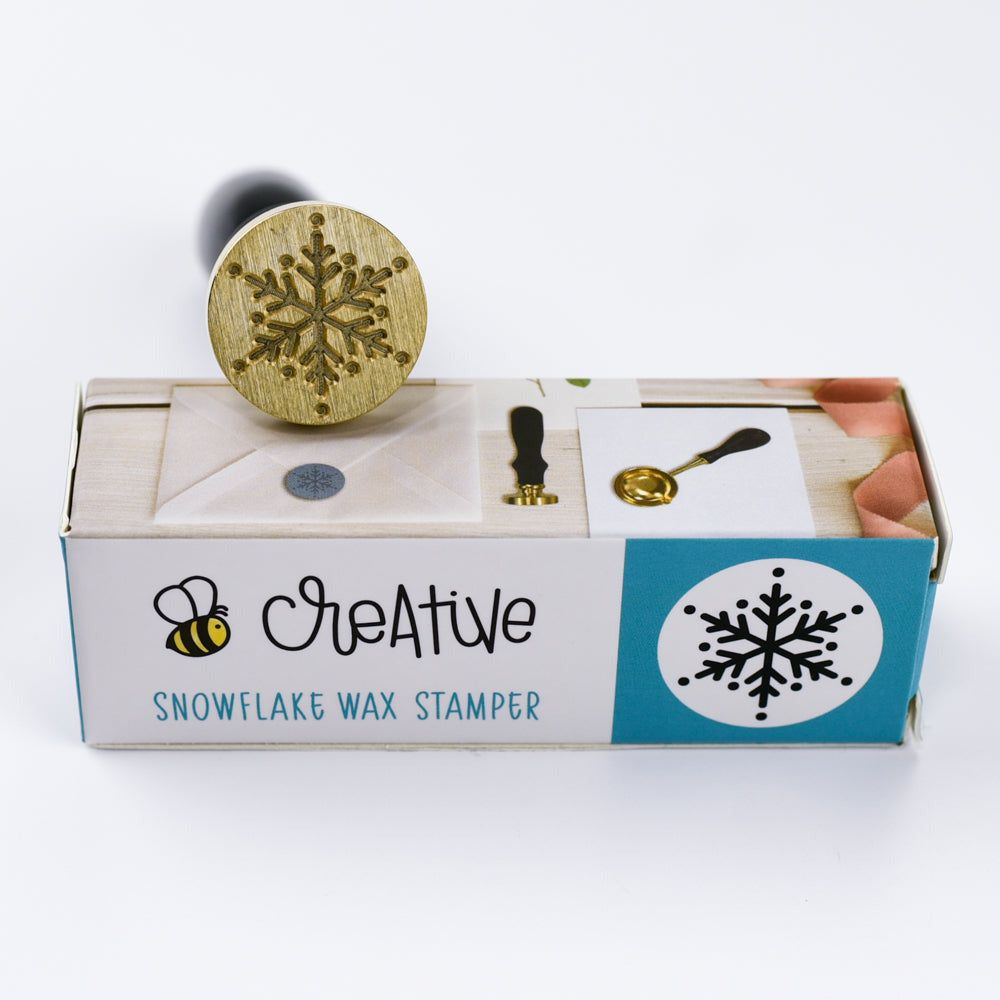 Honey Bee Snowflake Wax Stamper hbtl-ws-snw*