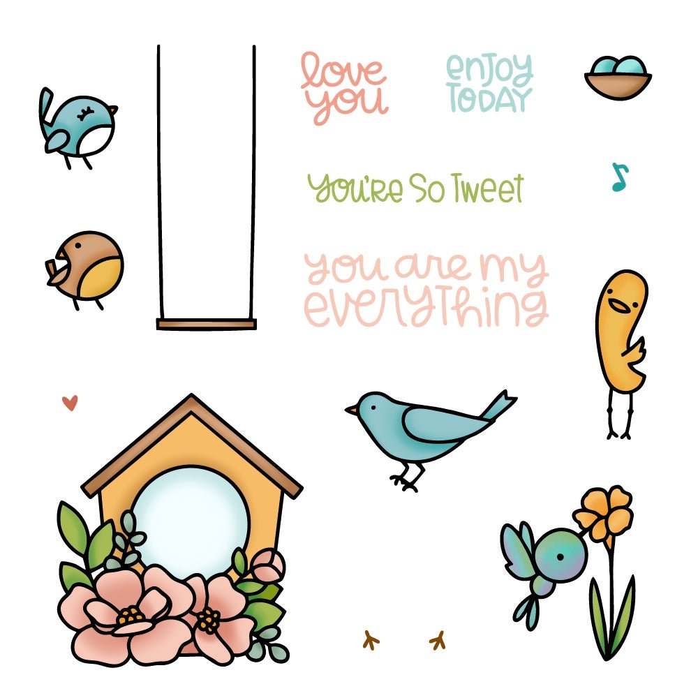 Honey Bee Tweeties Clear Stamps hbst-684