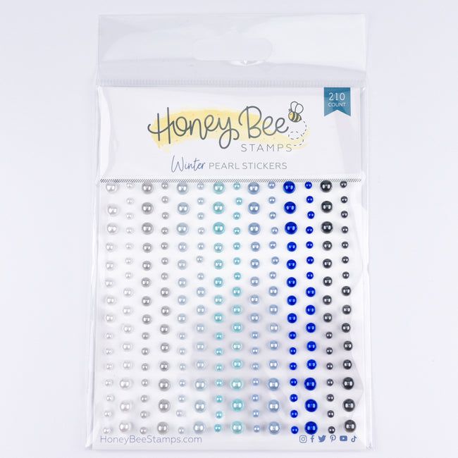 Honey Bee Winter Pearl Stickers hbgs-prl14