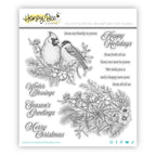Honey Bee Winter Song Cling Stamps hbst-675