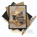 Simon Says Stamp Embossing Folder Hopping Hexagons sf472 You Are My Favorite Thank You Card