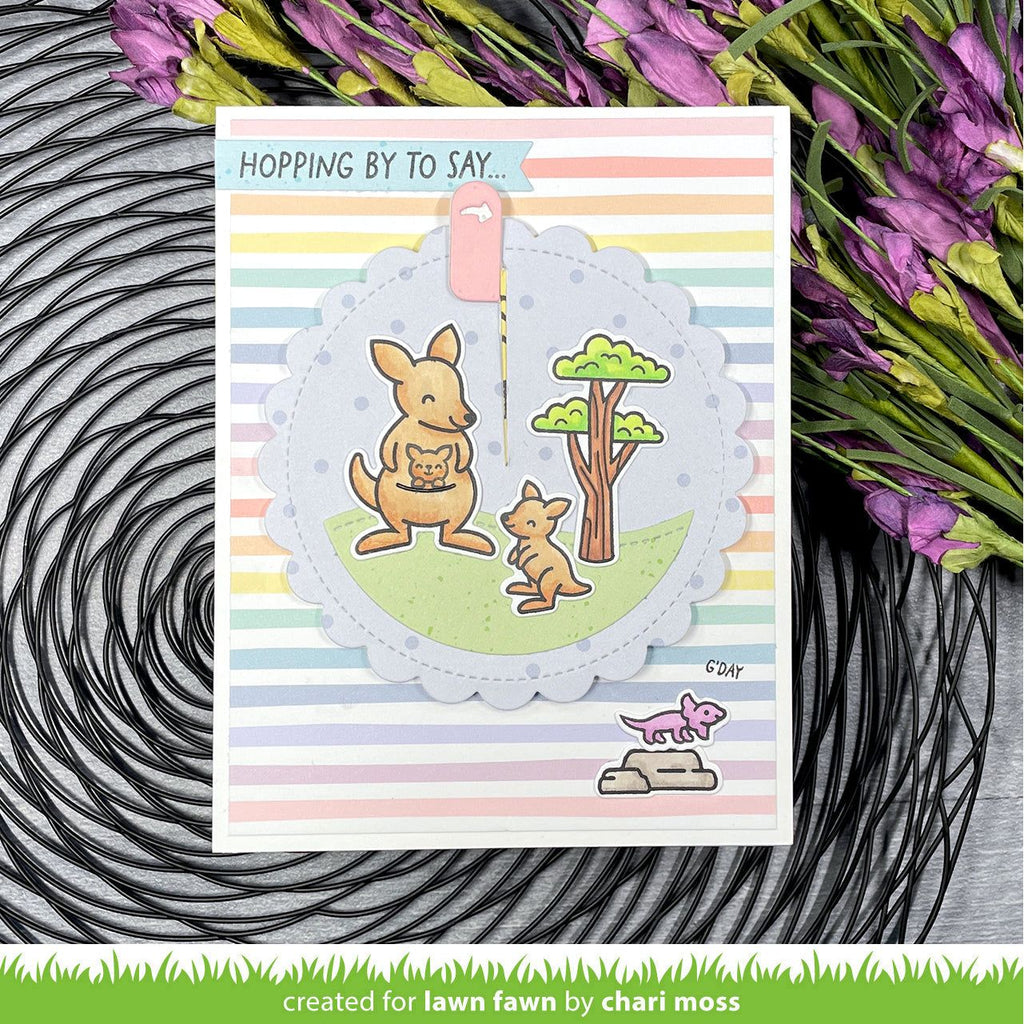 Lawn Fawn Give It a Whirl Dies lf3366 Hopping By to Say | color-code:alt1