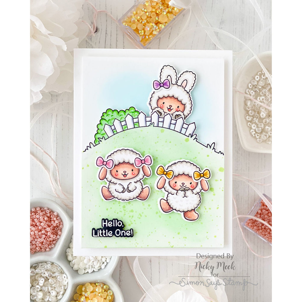 Simon Says Stamp Hoppy Spring Wafer Dies 1559sdc Beautiful Moments Baby Card