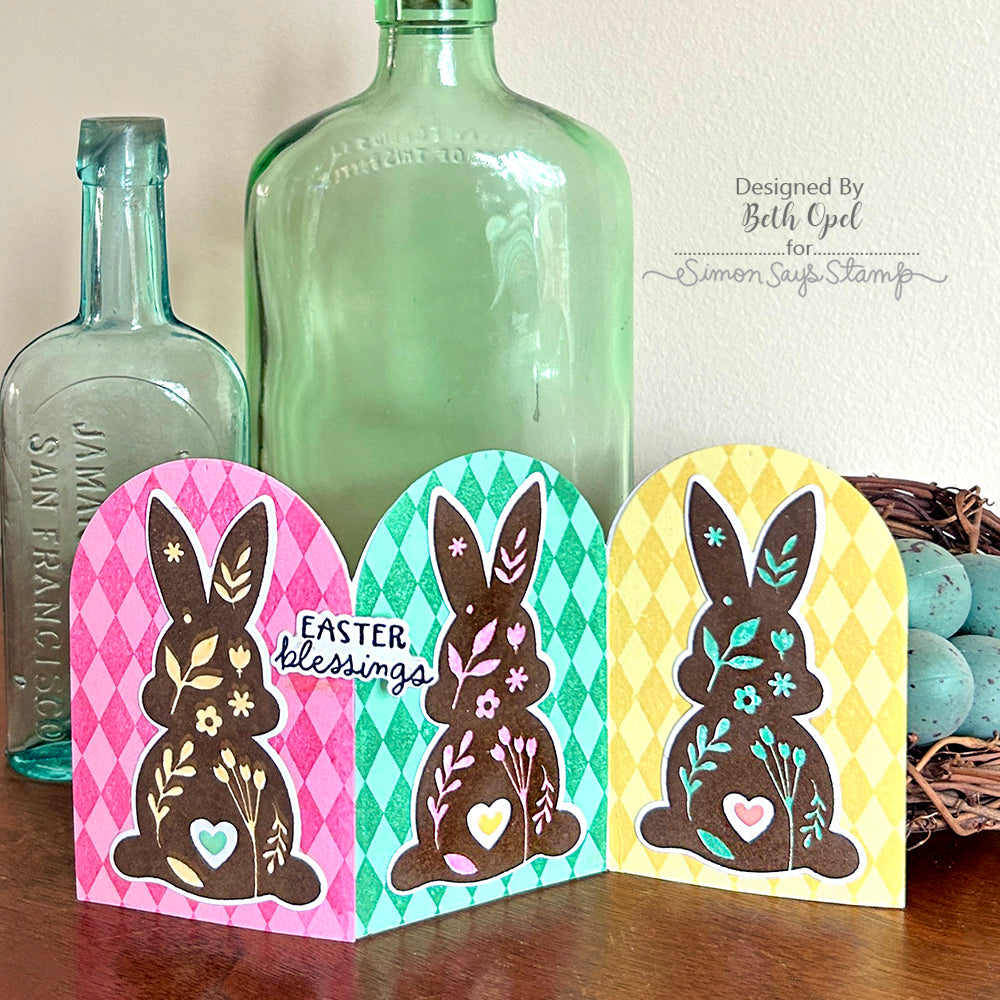 Simon Says Stamp Hoppy Birthday Wafer Dies 1264sdc Rain or Shine Easter Card