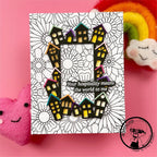 Simon Says Stamp House Border Frame Wafer Dies s912 Smitten Hospitality Thanks Card