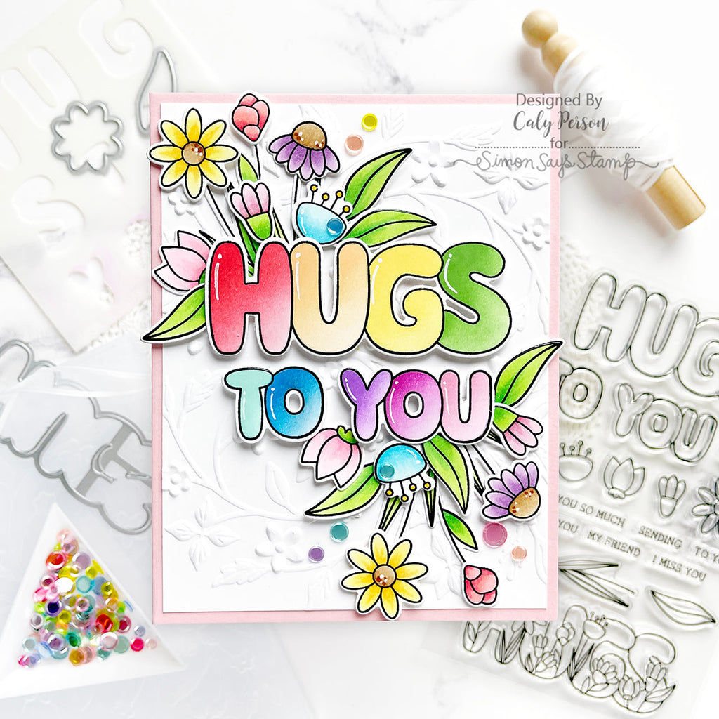 Simon Says Stamps and Dies Hugs to You set917ht To Be Loved Hugs Card | color-code:ALT01