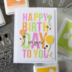 CZ Design Clear Stamps Layering Birthday Add Ons cz63c Out Of This World Birthday Card | color-code:ALT01