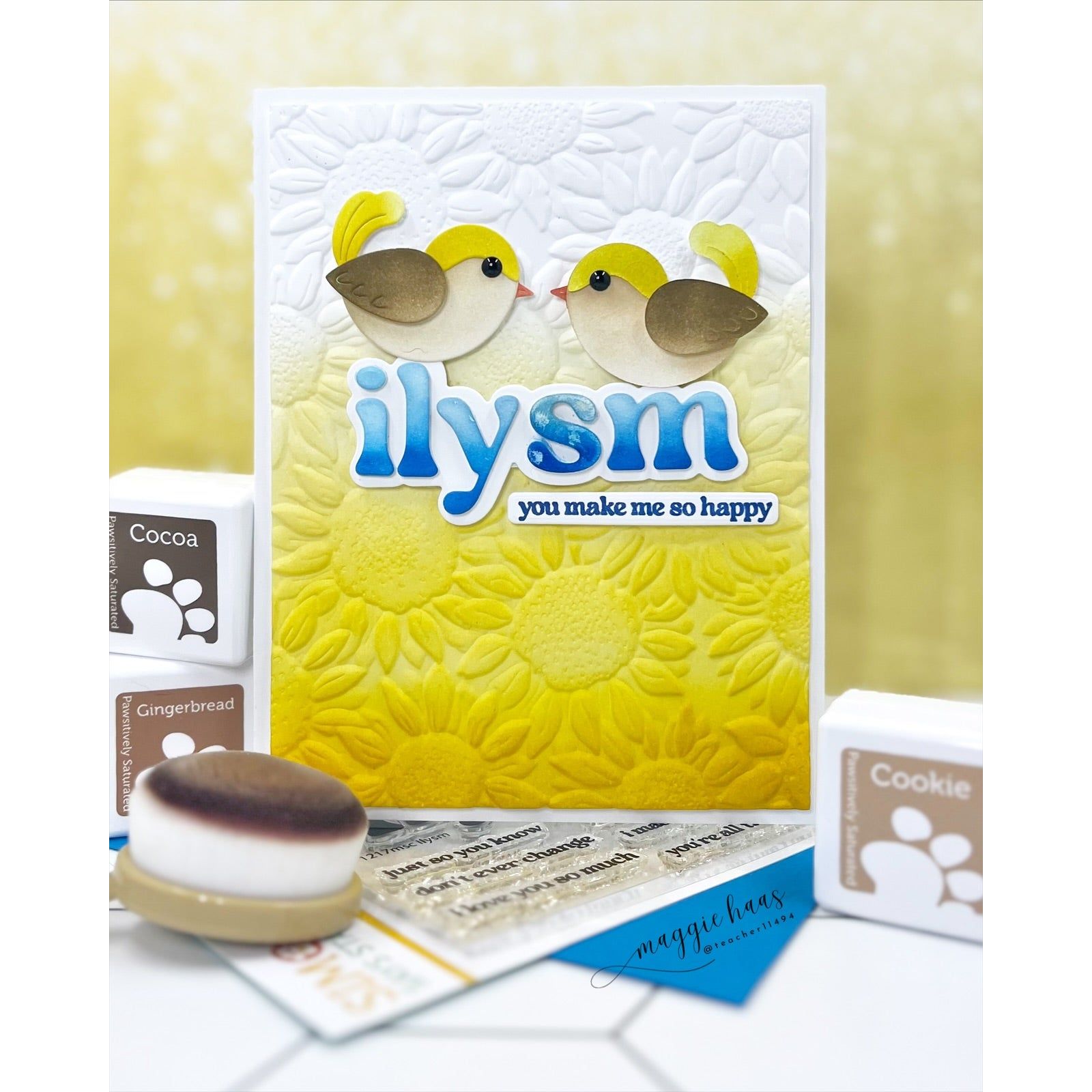 Simon Says Clear Stamps ILYSM 1217msc Happy Camper ILYSM Card