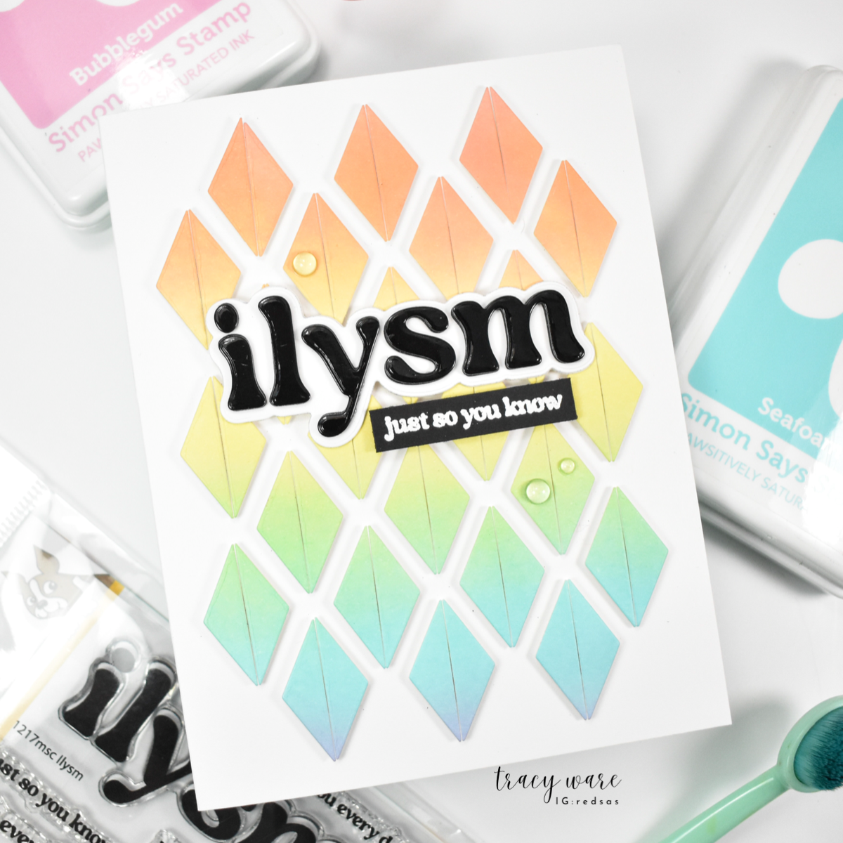 Simon Says Clear Stamps ILYSM 1217msc Happy Camper ILYSM Card | color-code:ALT09