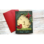 Waffle Flower Folk Art Floral Die 421448 happy holidays | color-code:ALT02