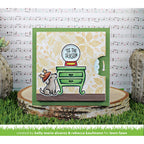 Lawn Fawn Poinsettia Background Stencils lf3280 tis the season