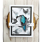 Tracy Evans Boutique Designs Branched Heart A6 Clear Stamps te006 heart