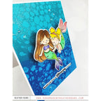 Tim Holtz Distress Embossing Glaze Mermaid Lagoon Ranger tde84075 Ocean Card by Heather Ruwe