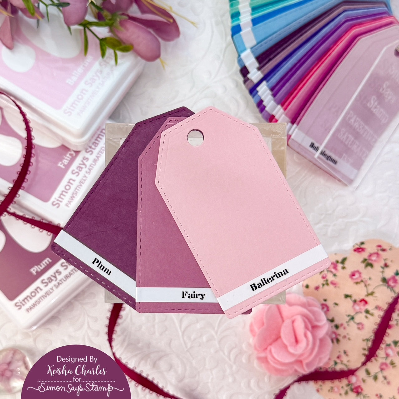 Simon Says Stamp Pawsitively Saturated Ink and Re-inker Set Ballerina ink103set STAMPtember