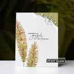 Penny Black Winter Wisdom Clear Stamp and Cut Out Die Set