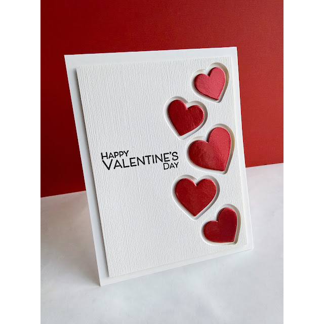Simon Says Stamp Tons of Hearts Frames Wafer Dies 1539sdc Heart to Heart Valentine's Day Card | color-code:ALT04