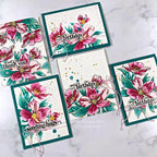 Tim Holtz Flip Top Distress Paint Aged Mahogany Ranger TDF52890 Birthday Bouquet Card | color-code:ALT03