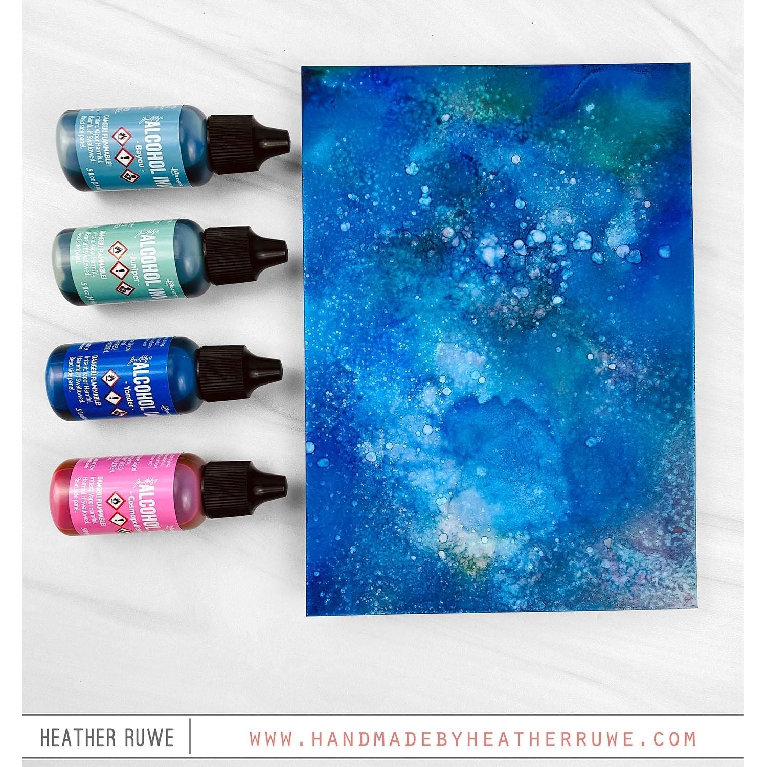 Tim Holtz Alcohol Ink Set Of 9 Ranger Bundle Cosmic Card