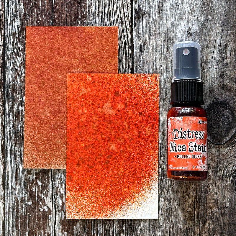 Tim Holtz Distress Halloween Mica Stain Set 5 Ranger tshk84327 Mulled Cider Swatch