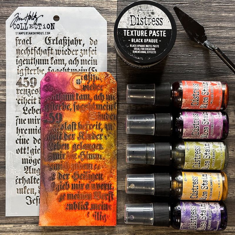 Tim Holtz Distress Halloween Mica Stain Sets 1-6 Bundle ranger171 Colorful Halloween Projects | color-code:ALT03