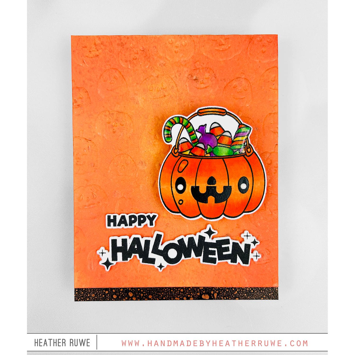Tim Holtz Medium 6 x 10 Distress Zipper Bag And Distress Spritz Bundle 2 Happy Halloween Card