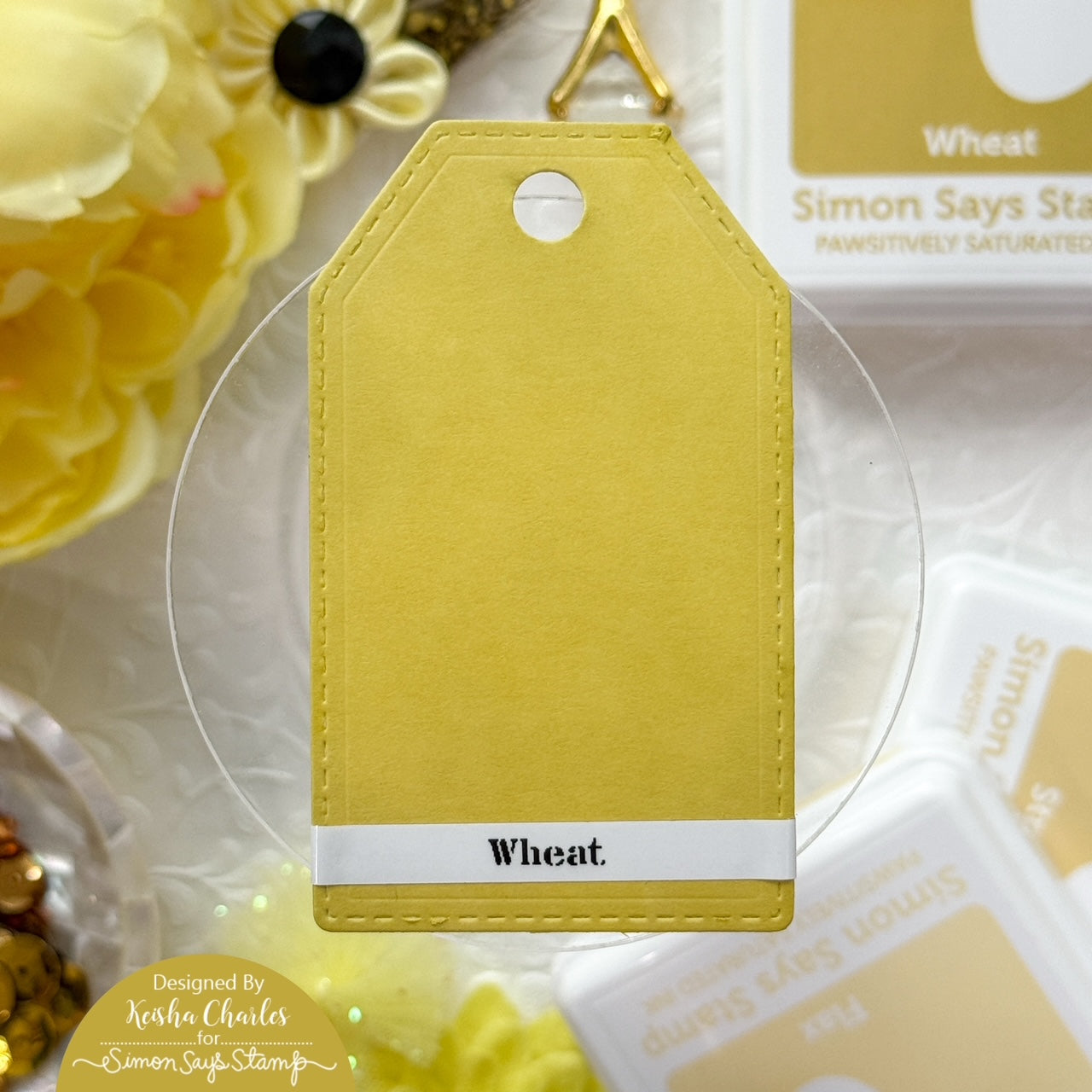Simon Says Stamp Pawsitively Saturated Ink Pad Wheat ssk120 Heart to Heart