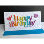 Tim Holtz Distress Embossing Glaze Spiced Marmalade Ranger tde79217 Happy Birthday Card