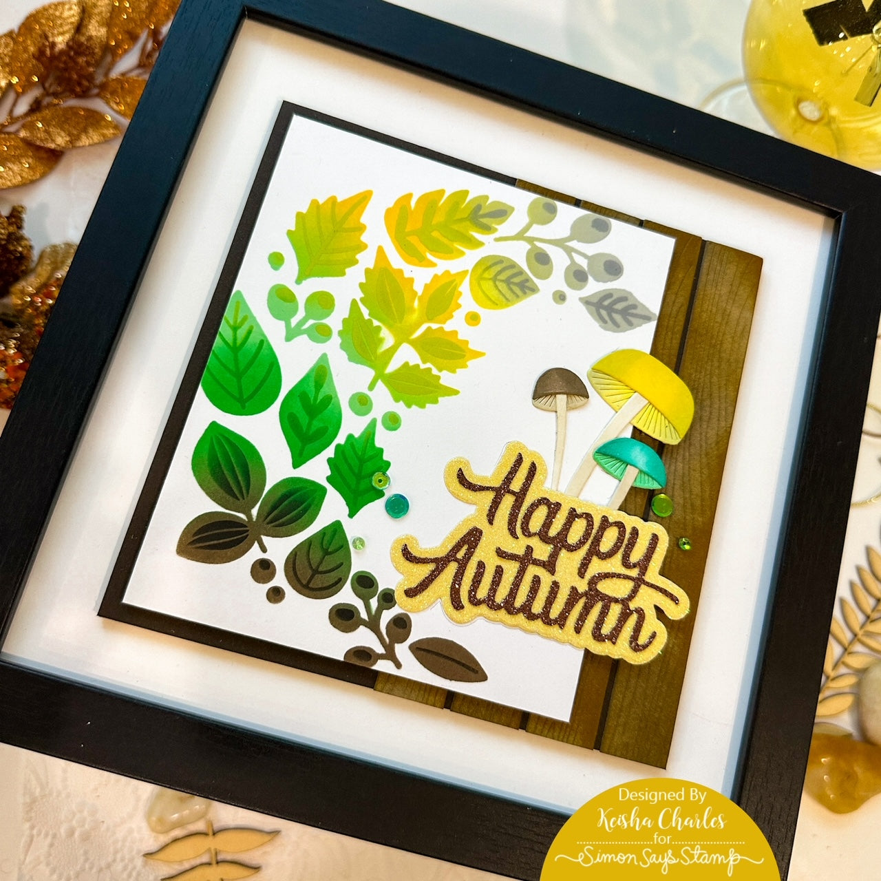 CZ Design Wood Plank Wafer Dies czd212 Season Of Wonder Autumn Decor