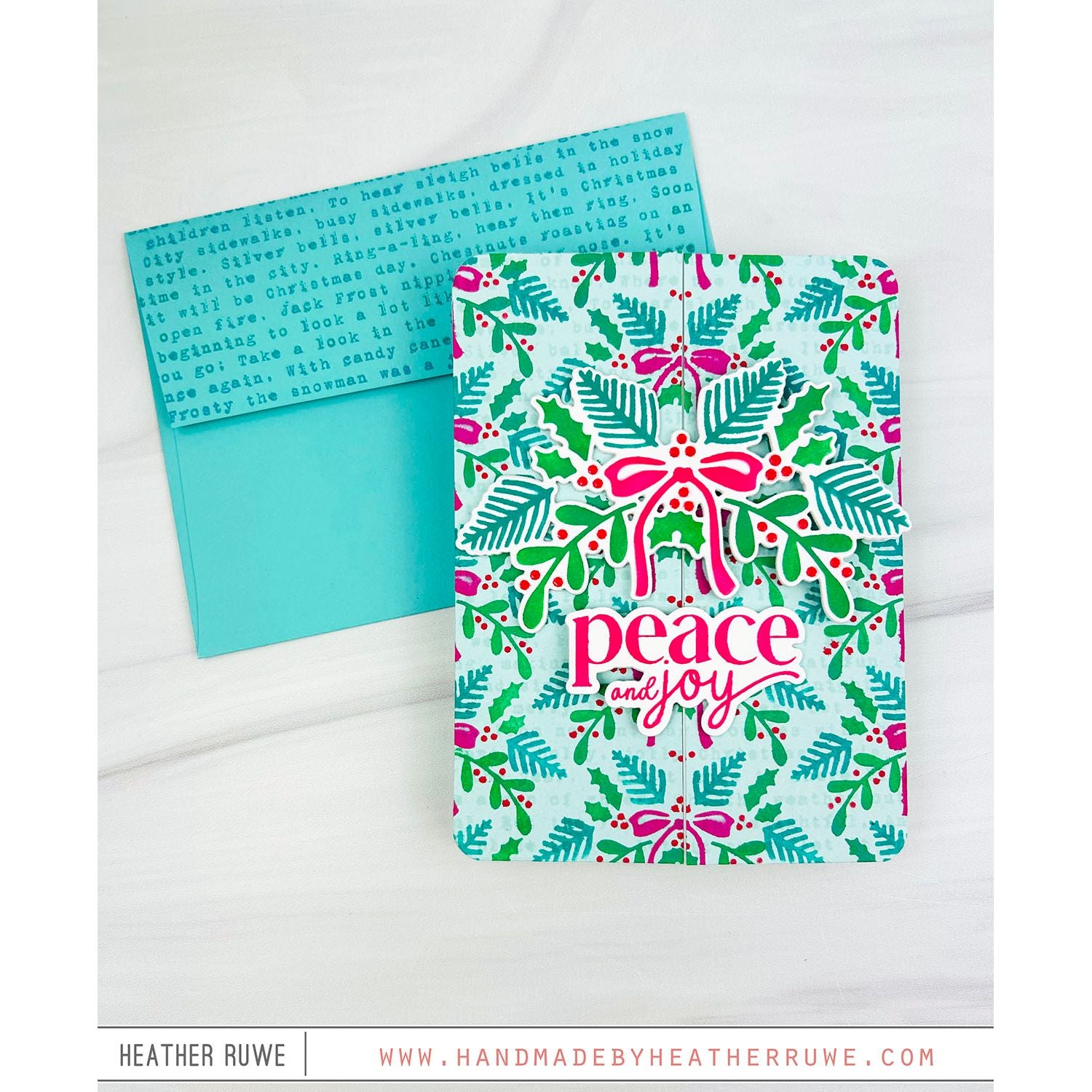 Simon Says Clear Stamp White Christmas Text 1228ss Christmas Card | color-code:ALT05