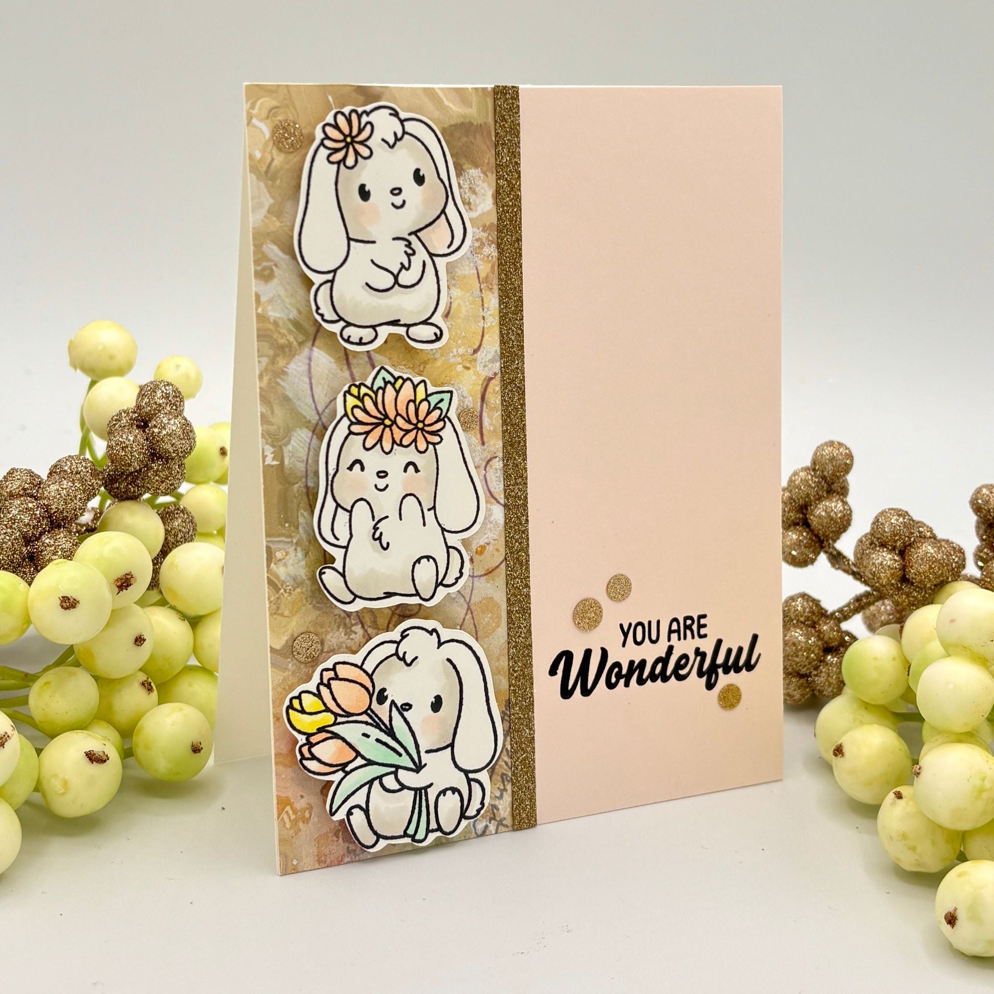 Simon Says Clear Stamps I Love You a Bunch 3220ssc You Are My Favorite You Are Wonderful Card | color-code:ALT02