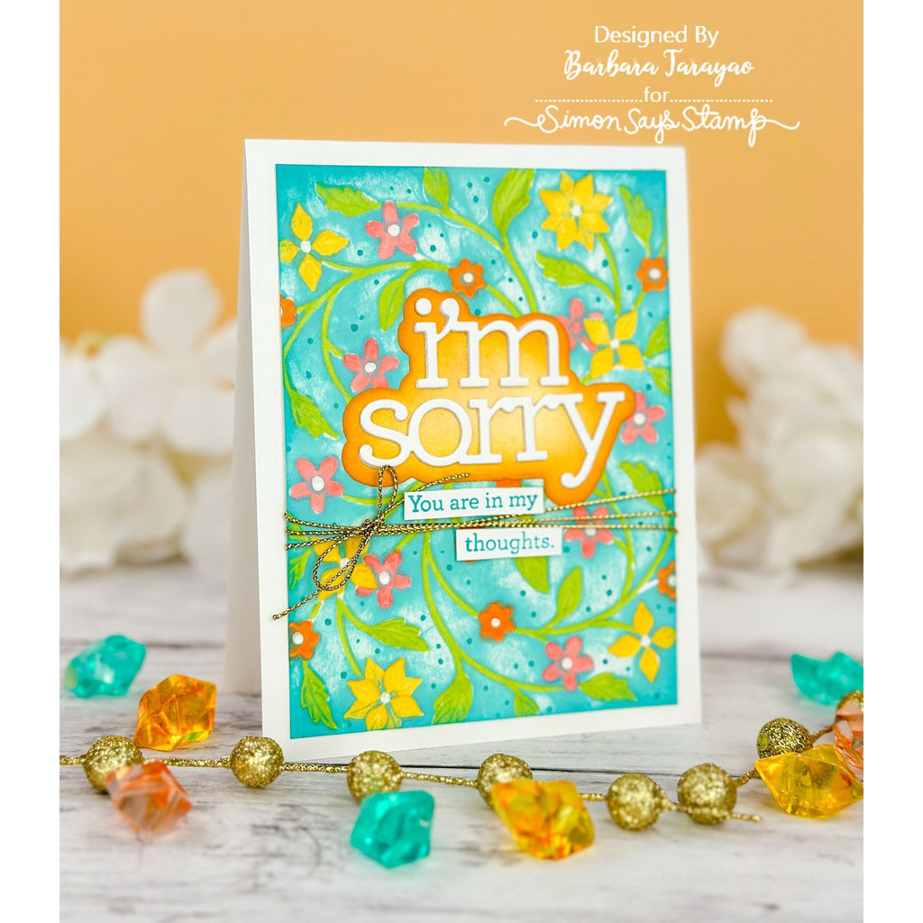 CZ Design I'm Sorry Wafer Dies czd254c To Be Loved Thinking of You Card | color-code:ALT01
