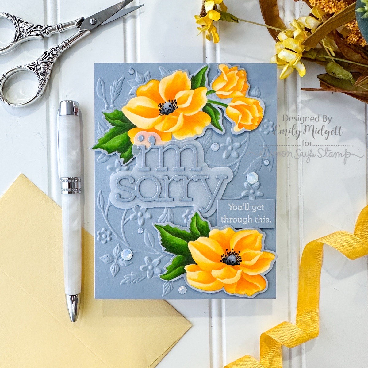 CZ Design I'm Sorry Wafer Dies czd254c To Be Loved Encouragement Card | color-code:ALT03