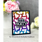 CZ Design I'm Sorry Wafer Dies czd254c To Be Loved Encouragement Card