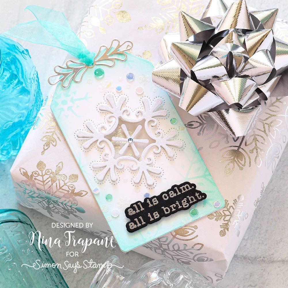 Simon Says Stamp Embellishment Mix Icy ic1223 Diecember Christmas Tag