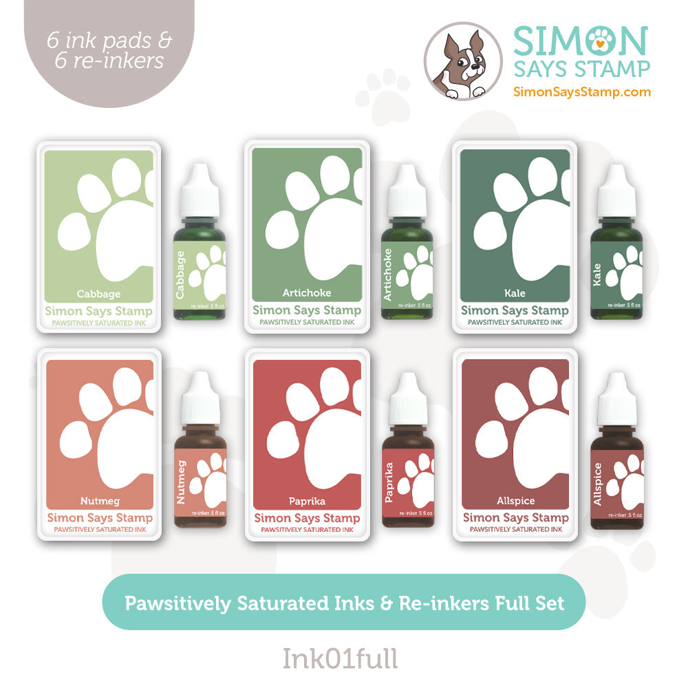 Simon Says Stamp Pawsitively Saturated Gradient 5 Inks And Re-inkers All The Joy