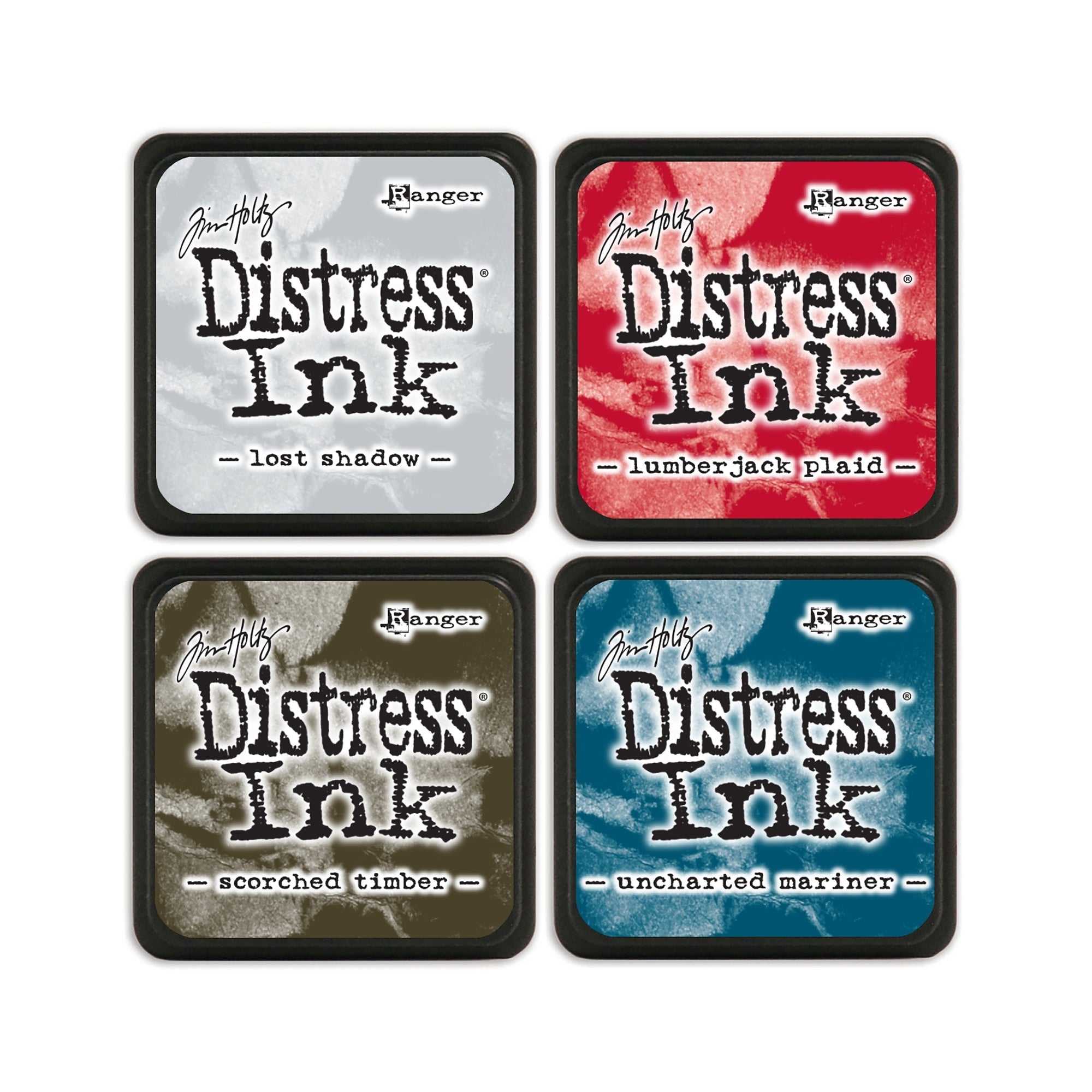 Tim Holtz Distress Embossing Glaze Mini Ink Pad And 5 x 8 Zipper Bag Bundle