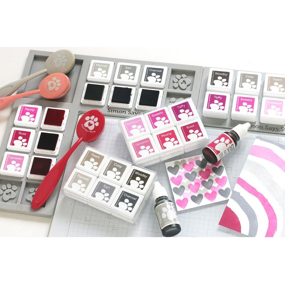 Simon Says Stamp Corner Ink Cube Holder st0102 Be Creative With Pink Blooms and Gray Skies | color-code:ALT05