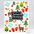 CZ Design Clear Stamps Inside Greetings Holiday cz292c Sugar and Spice Christmas Card