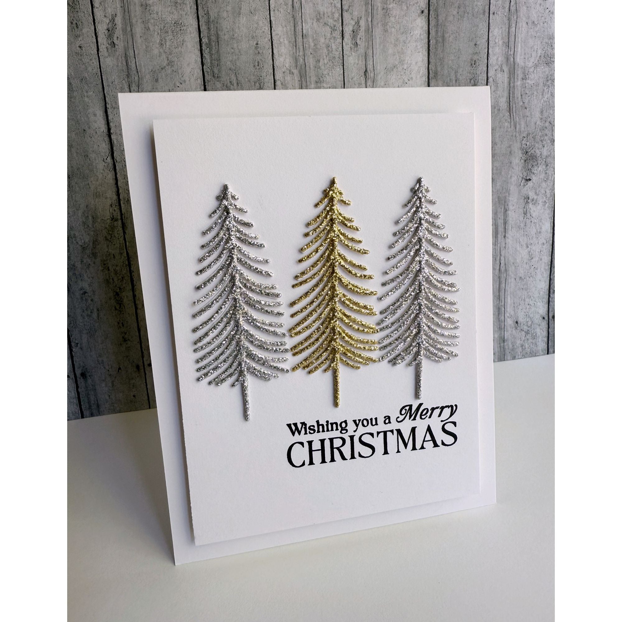 Simon Says Stamp Intricate Bottle Brush Trees Wafer Die s1054 Sugar and Spice Holiday Card | color-code:ALT02