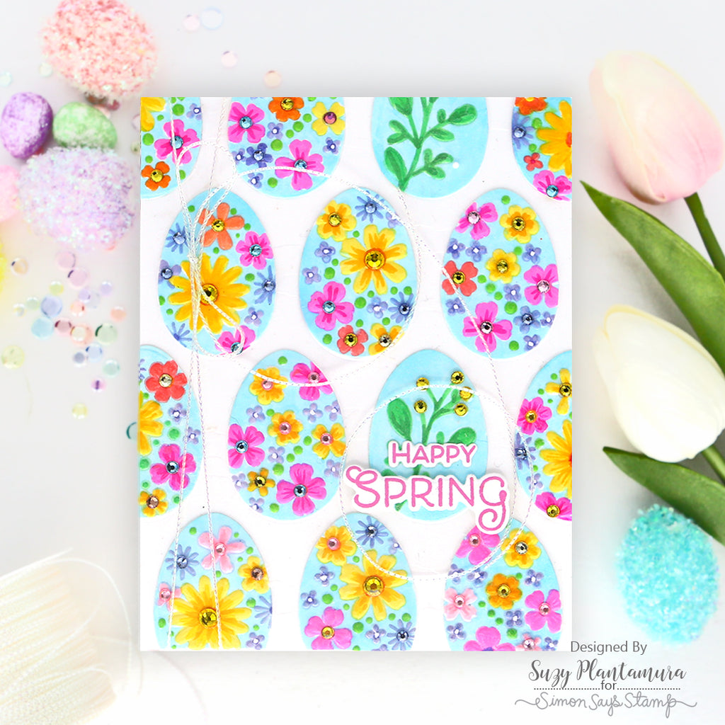 Simon Says Stamp Iridescent White Cord st0168 Favorite Things Easter Card | color-code:ALT03