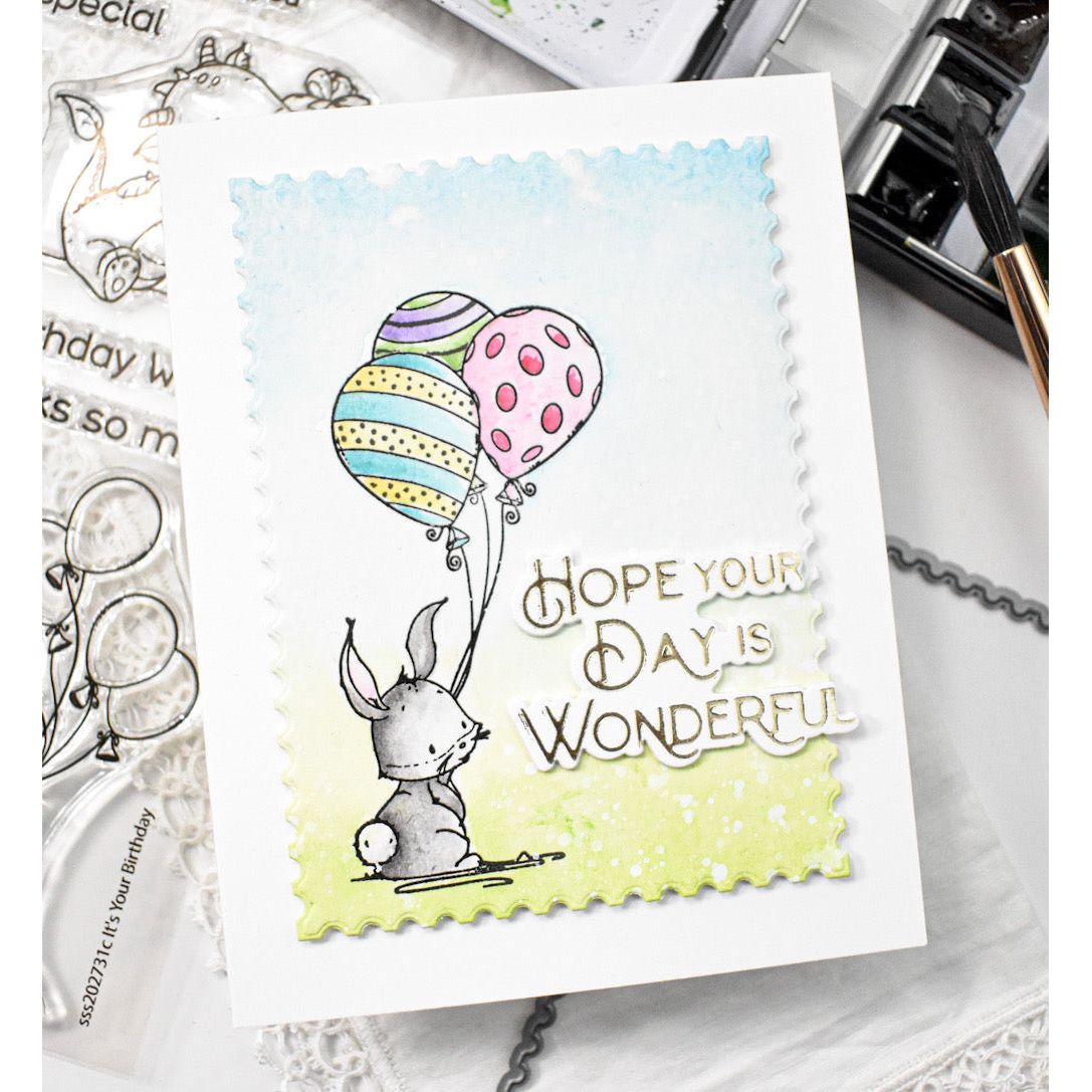 Simon Says Clear Stamps It's Your Birthday sss202731c Season Of Wonder Birthday Card