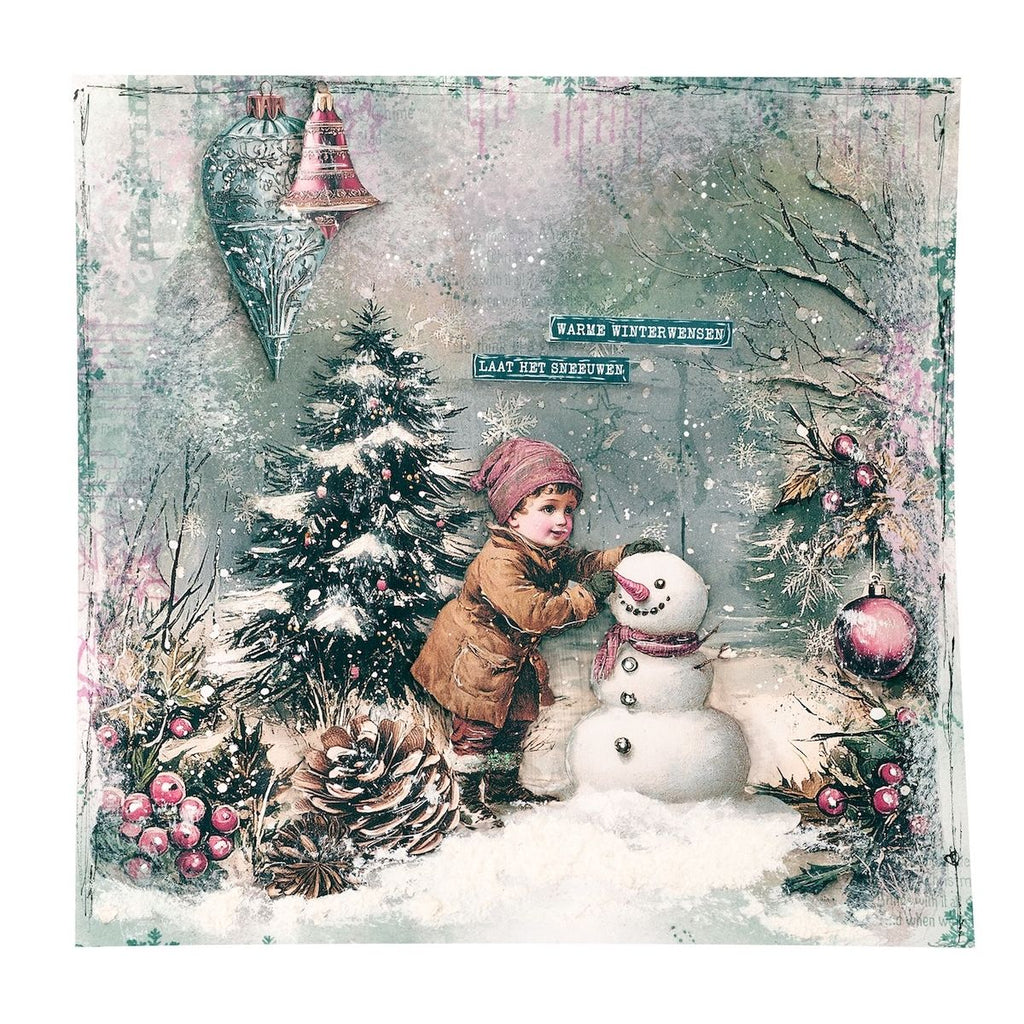 Studio Light Christmas Blush Holiday Wishes Clear Stamps jma-cb-stamp884
