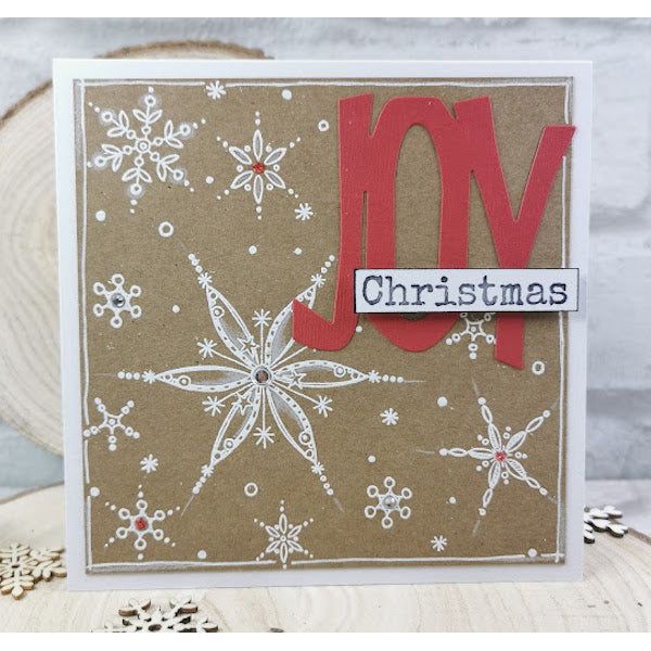 Paper Artsy JOFY 129 Cling Stamps jofy129 snowflakes