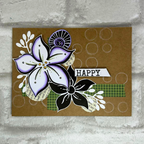 Paper Artsy JoFY 132 Cling Stamps jofy132 happy