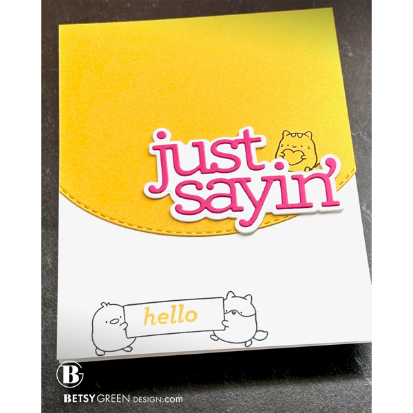 Simon Says Clear Stamps Journal Jamboree 3301ssc DieCember Hello Card